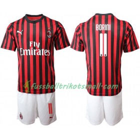 Fußballtrikots AC Mailand BORINI 11 Kinder 2019-2020 Kurzarm Heimtrikotsatz kaufen